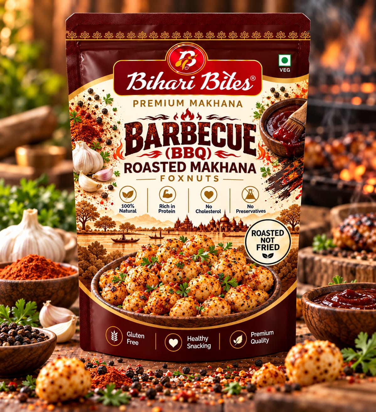 Barbecue Roasted Makhana