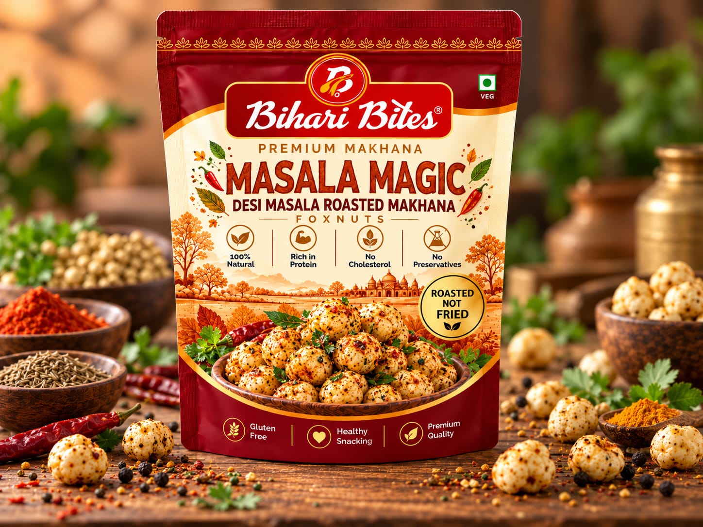 Desi Masala Magic Roasted Makhana