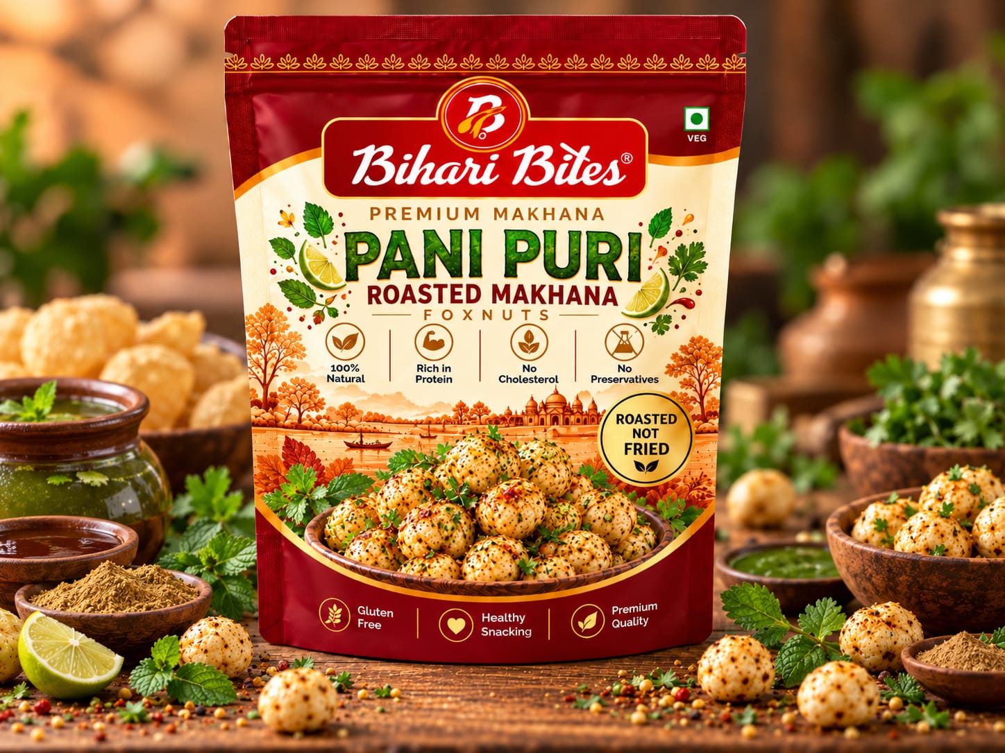 Pani Puri Roasted Makhana