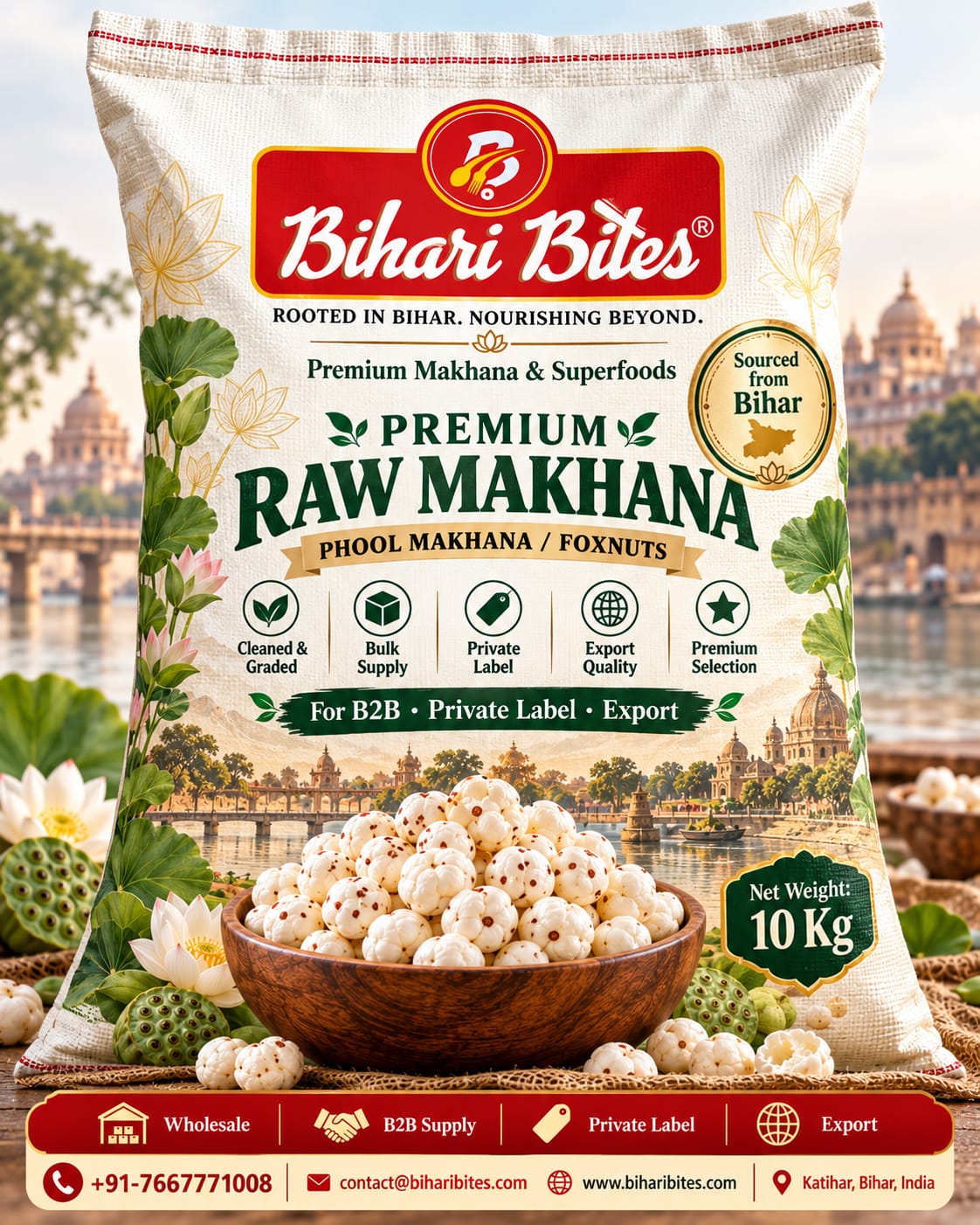 4 Suta Standard Raw Makhana